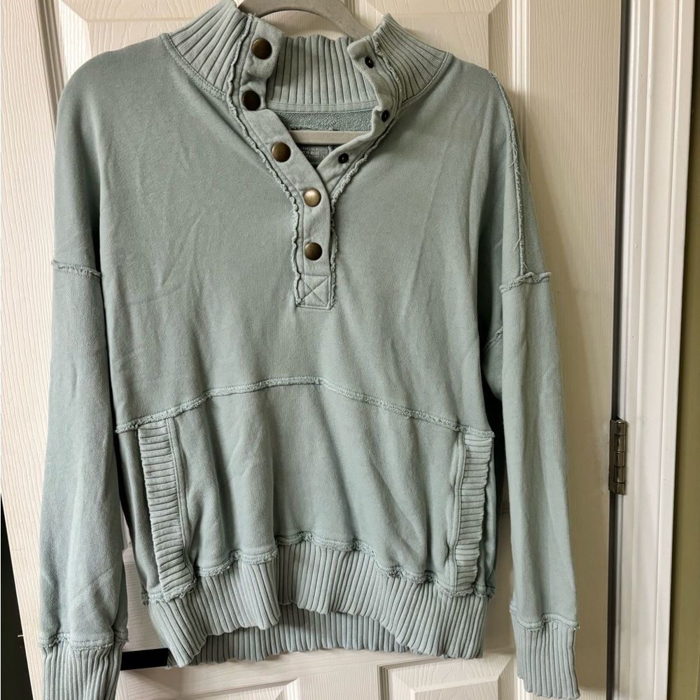 Aerie button sweatshirt